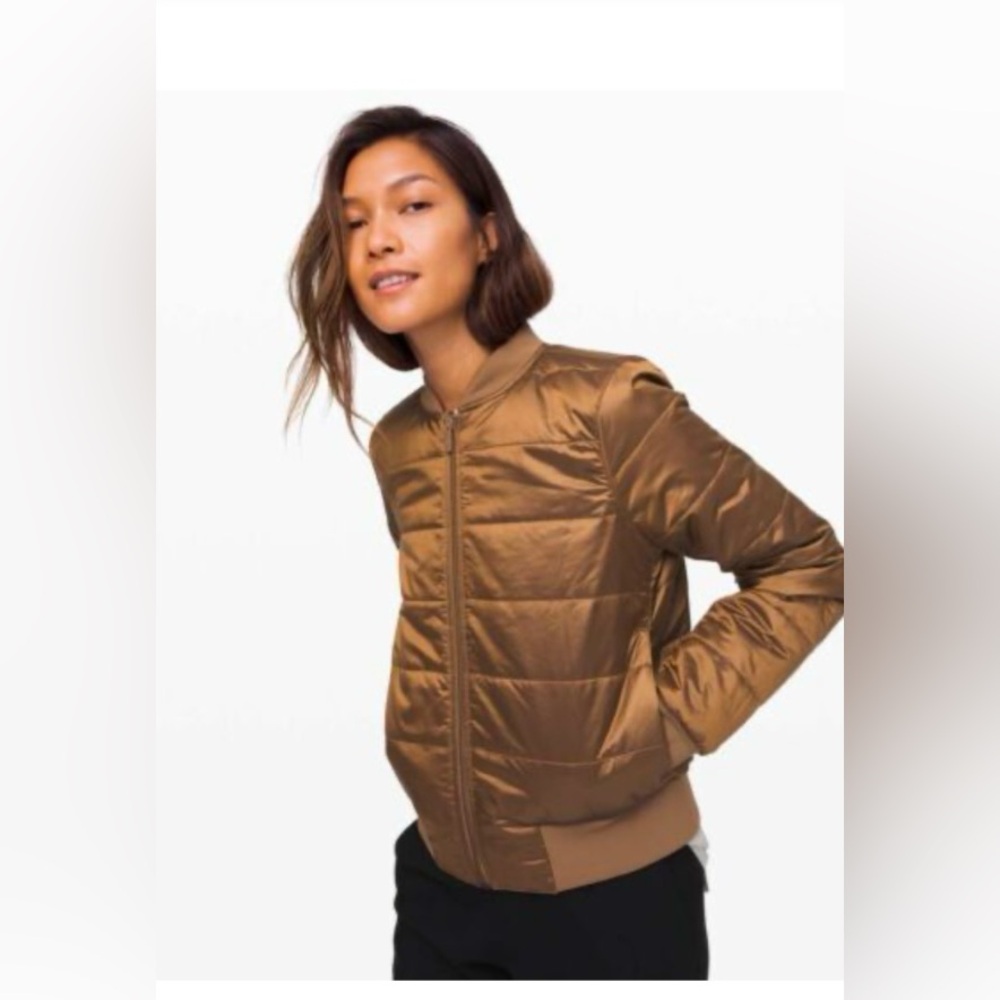 Lululemon Bomber Jacket Non-Stop Reversible Size 4 EUC, school will be starting!